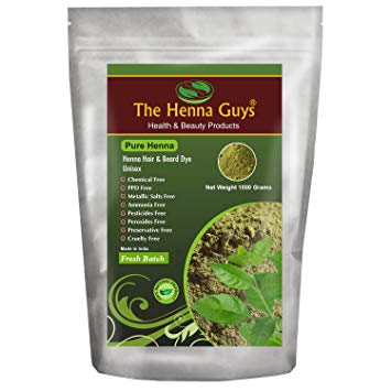 1000 Grams / 2.3 Lbs - 100% Pure Henna Powder For Hair Dye - The Henna Guys