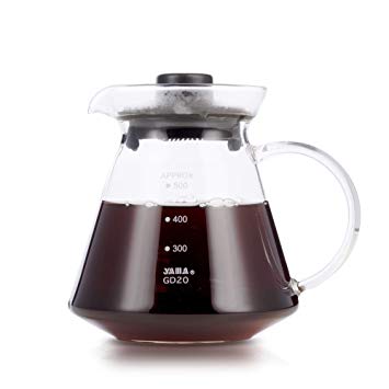 Yama Glass GD-20 Universal Pour Over Coffee and Tea Decanter, 20 oz