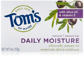 Toms of Maine Moisturizing Bar Daily 4-Ounces Bars Pack of 6
