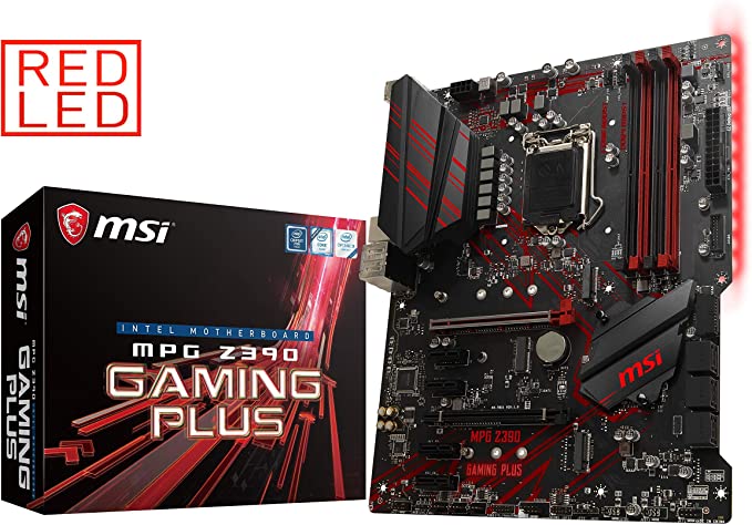 MSI MPG Z390 Gaming Plus LGA1151 (Intel 8th and 9th Gen) M.2 USB 3.1 Gen 2 DDR4 HDMI DVI CFX ATX Z390 Gaming Motherboard (Renewed)