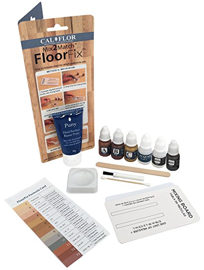Cal-Flor FL49111CF Mix2Match FloorFix Wood and Laminate Repair Kit, Gray/Wood Tones