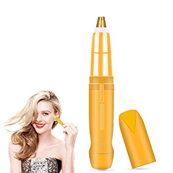 Haphome Painless Eyebrow Hair Remover for Women Best Eyebrow Trimmer, Protable Brows Hair Remover for Good Finishing and Well Touch (Gold)