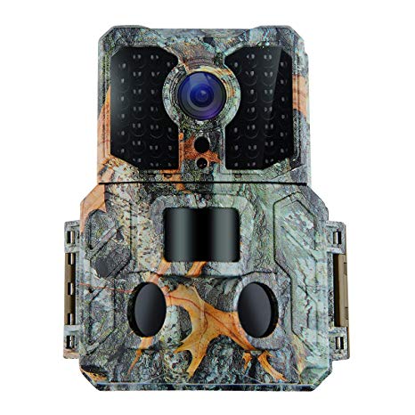 Kuool K3 Trail Camera with Night Vision Motion Activated 48pcs 850NM IR LEDs,1080P 16MP Wildlife Hunting Game Cam,3 Trigger Sensors 0.2s Trigger Speed 130°PIR Sensor Angle 2.0" LCD Display IP65