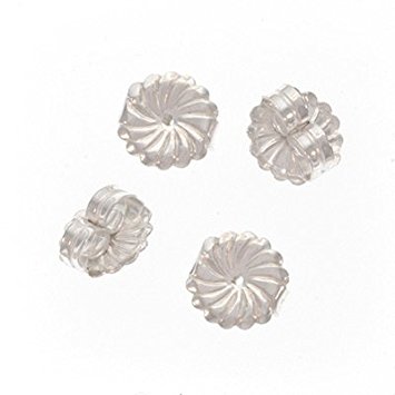 UnCommon Artistry Sterling Silver Large Fancy Earring Backs (Earnuts) (4)