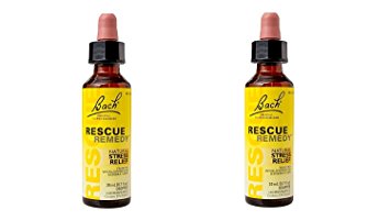 Bach Rescue Remedy Original Natural Stress Relief Flower Essence, Dropper, (2 Pack)