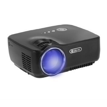 iClever Video Projector 1200 lumes LED Mini Portable Projector Support Video Games Movie TV Music