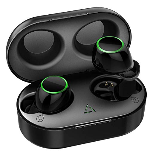 Mpow T6 True Wireless Bluetooth Earbuds, IPX7 Waterproof, Touch Control TWS Earbuds, 21Hrs Bluetooth Headphones with Charging Case, Compatible with iPhone, Andriod Phones, iPad, Laptop