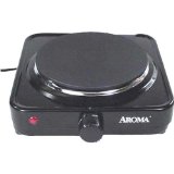 Aroma AHP-303CHP-303 Single Hot Plate Black