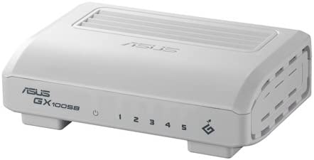 ASUS GX1005B/V4 5 ports Fast Ethernet Switch,White