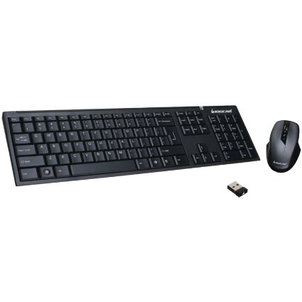 IOGEAR Long Range 2.4 GHz Wireless Keyboard and Mouse Combo (GKM552R)