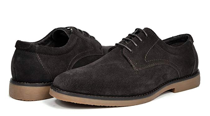 Bruno Marc Men's Suede Leather Oxford Classic Dress Shoes Business Casual Shoes