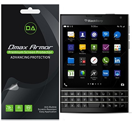 [6-Pack] Dmax Armor- BlackBerry Passport Anti-Glare & Anti-Fingerprint (Matte) Screen Protector - Lifetime Replacements Warranty- Retail Packaging