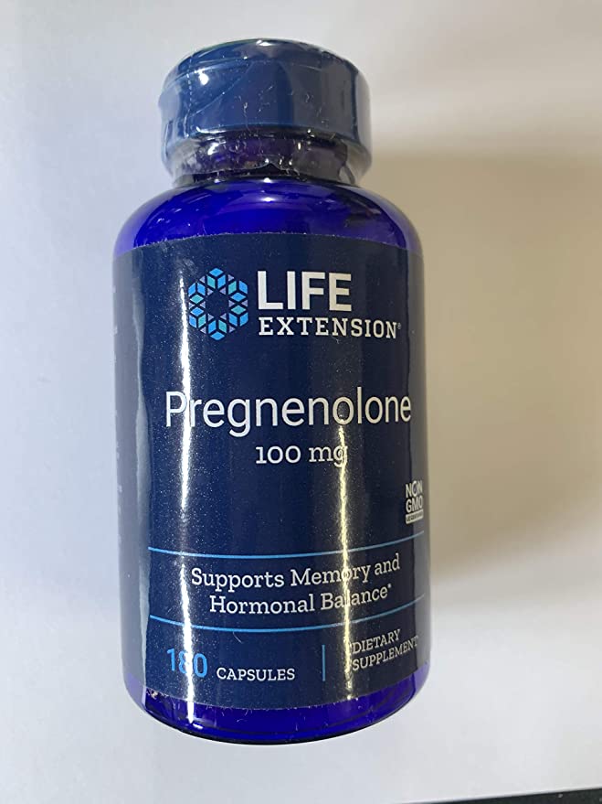 Life Extension Pregnenolone 100 mg, 180 Capsules