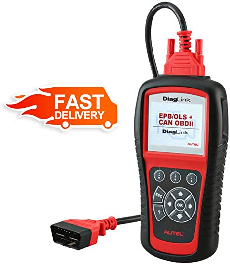 Autel Diaglink OBDII Code Reader Full Systems Diagnostic Scanner DIY Version of MD802 for Engine/Transmission/ABS/SRS/EPB/Oil Reset Service