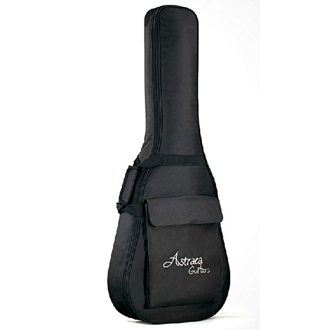 40 41 Inch Acoustic Guitar Waterproof Thicken Padded Bag Advanced Guitar Case with Double Strap and Outer Pockets (Black)