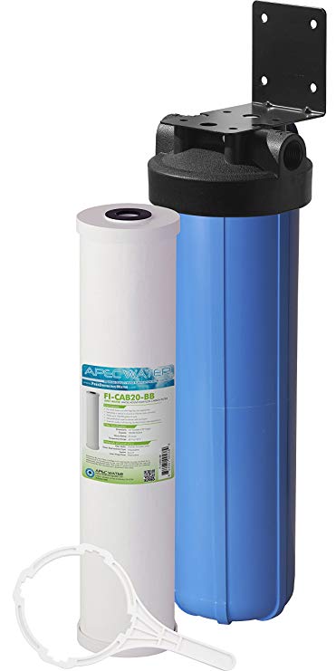 APEC Whole House Water Filter System with 20" Big Blue Carbon Filter (CB1-CAB20-BB)