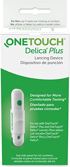 OneTouch Delica Lancing Device, Safety Lancet Needle Multiple Depth Settings, LifeScan, 53885097301 - Sold by: Pack of One