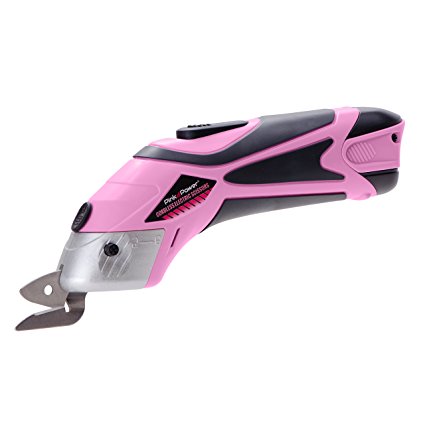Pink Power PP361LI Lithium Ion Cordless Electric Scissors for Crafts, Fabric and Scrapbooking
