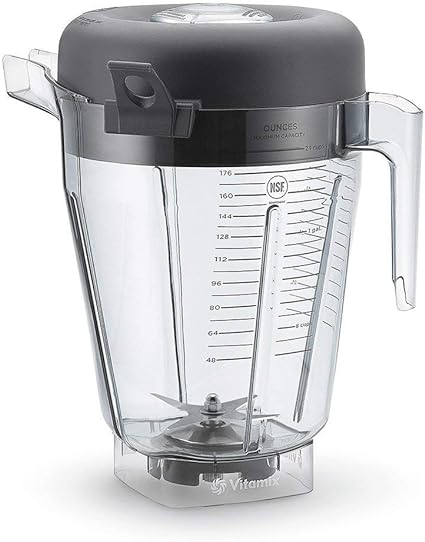 Vitamix 1.5 Gallon Compact Food Blender with Lid, Lid Plug, and Blade Assembly, Clear