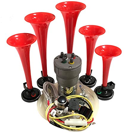 OEMLINK La Cucaracha Musical Car Truck UTV Air Horn with Installation Wire Kit and Button