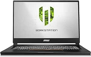 MSI WS65 9TL-686 15.6" FHD Thin and Light Mobile Workstation Intel Core i7-9750H Quadro RTX 4000 32GB 512G NVMe SSD Win10 Pro TPM2.0 TB3 Fingerprint