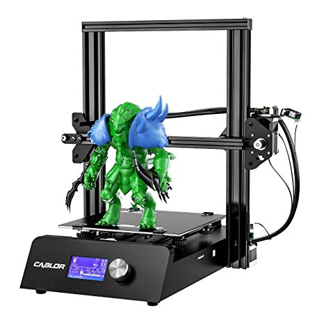 TOPELEK High Precision 3D Printer with Resume Printing Function, 220x220x250mm Large Printer Size, Stable& Durable Aluminum Frame, Wide Compatible with PLA, ABS, TPU, Wood, etc.