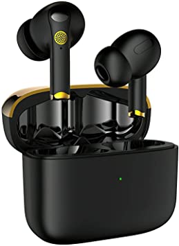 KINGSTAR Wireless Active Noise Cancelling Earphones, ANC in-Ear Detection Earbuds TWS Bluetooth 5.0 Hi-Fi Stereo Headphones with 4-mic Noise Reduction IPX5 Waterproof Ear Buds for Calls, Home Office