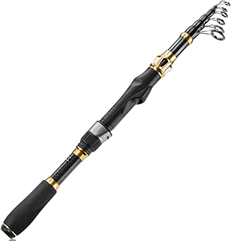 PLUSINNO Fishing Rod and Reel Combos Carbon Fiber Telescopic Fishing Rod with Reel Combo Sea Saltwater Freshwater Kit Fishing Rod Kit