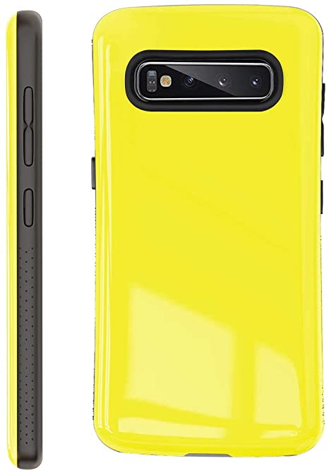Samsung Galaxy S10 Case | Premium Luxury Design | Military Grade 15ft. Drop Tested | Wireless Charging | Compatible with Samsung Galaxy S10 - Yellow