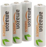 AmazonBasics AA Rechargeable Batteries 4-Pack Pre-charged