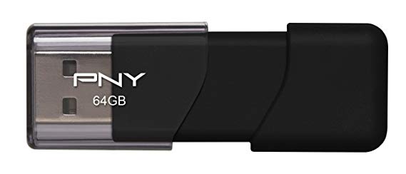 PNY Attache 64GB USB 2.0 Flash Drive - P-FD64GATT03-GE