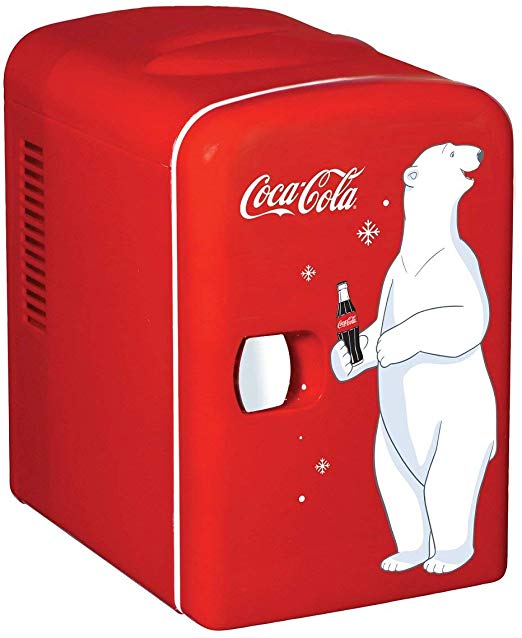 Coca Cola KWC-4 6-Can Personal Mini 12-V Car Fridge