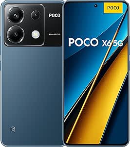 Xiaomi POCO X6 5G - Teléfono Inteligente 12 256GB, Snapdragon® 7s Gen 2, 6.67" 1,5K Flow AMOLED, 120Hz, Cámara 64MP，5000mAh, Carga 67W, Azul [Versión Global]