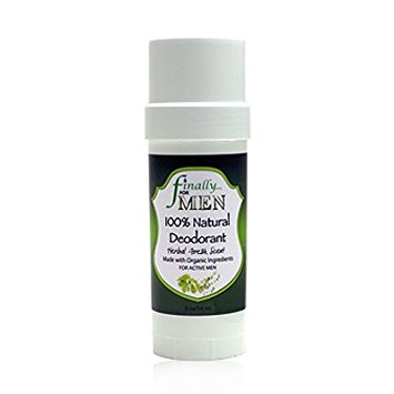Finally Pure - Men's Herbal Fresh Scent Deodorant - 100% Natural, Aluminum Free - 2 oz
