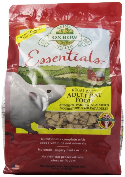 OXBOW Regal Rat Food, 3 Pound  Bag
