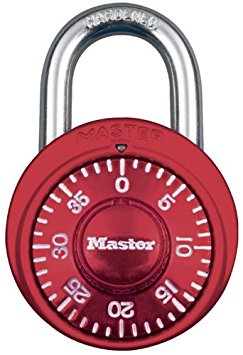 Master Lock 1527D Combination Lock, Red