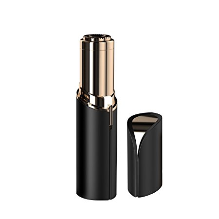 Finishing Touch Flawless Women's Painless Hair Remover with Rechargeable Battery, Black/Gold