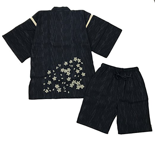 Edoten Original discharge style Cotton100% Kimono Jinbei