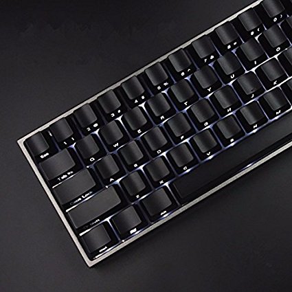 ABS Side-lit Side Backlit Black Keycap Set OEM Profile For MX Mechanical Keyboard