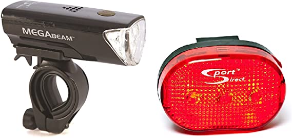 Sport Direct LED Mega White Bike Light Set