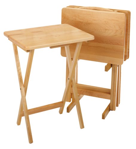 Winsome Wood 5-Piece TV Table Set Natural