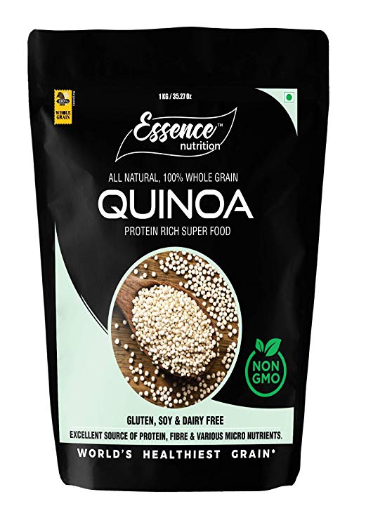 Essence Nutrition Quinoa Seeds (1 KG) - Gluten Free, Non-GMO Whole Grain White Quinoa Seeds