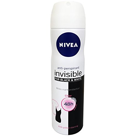 Nivea Invisible for Black & White Anti-Perspirant Spray Deodorant for Women, 150 ml ( Pack of 8 )   Our Travel Size Perfume