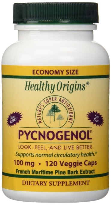 Healthy Orgins Pycnogenol Veg Capsules 100 mg 120 Count