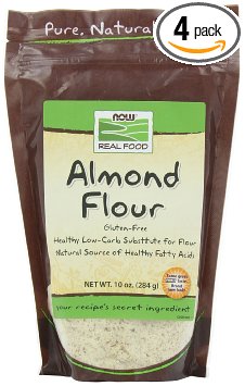 NOW Foods Almond Flour Pure ,  10 Ounce Bags (Pack of 4)