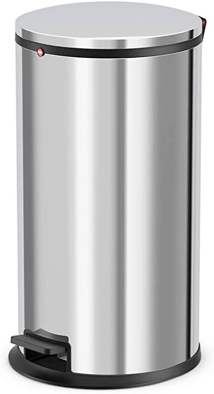 Hailo 0530-010 "Pure L" Pedal Bin, Stainless Steel, 25 Litre