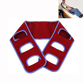 Transfer Board Patient Lift Slide Transfer Belt Medical Lifting Sling Transferring Sliding Mobility Assistance Devices Nursing Gait Belt - Bed to Wheelchair/Chair (Red)