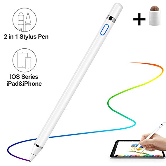 Active Stylus Pen for Touch Screen, G-TING Smart Digital Pencil for Touch Screen Smartphones & Tablets, Digital Pen Compatible for iPad iPhone &Tablets (iOS/Android/Windows)