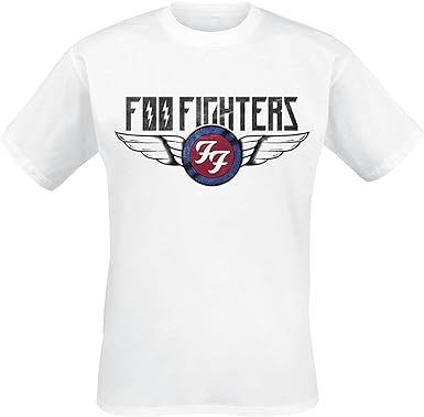 Foo Fighters Men's Flash Wings T-Shirt White