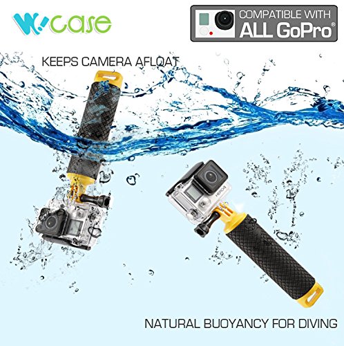 WoCase GoPro Water Sport AccessoriesSold SEPARATELY Floating Hand Grip Dive Scuba Filter Set 5 pcs for HERO4 HERO3  24 PcsPack EXTRA Strong Anti Fog Inserts  Deluxe Bundle Surf Board Mount for All GoPro HERO Cameras  Sold SEPARATELY